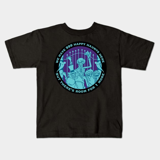 999 Happy Haunts Kids T-Shirt by Erekyu